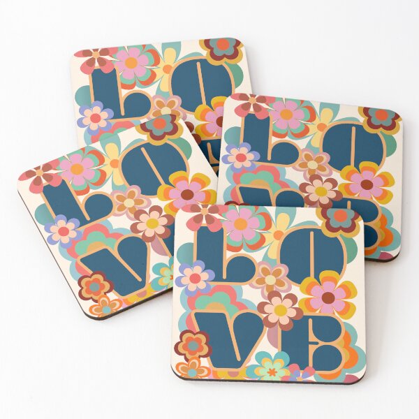 Item preview, Love retro groovy flowers designed and sold by InkRiot Studios.