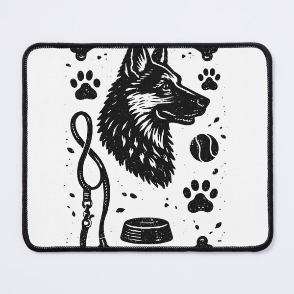 Item preview, German Shepherd Dog Graphic T-Shirt, Dog Lover Gift, Minimal Black and White Pet Design designed and sold by ZEBBEDE - Minimal Streetwear .