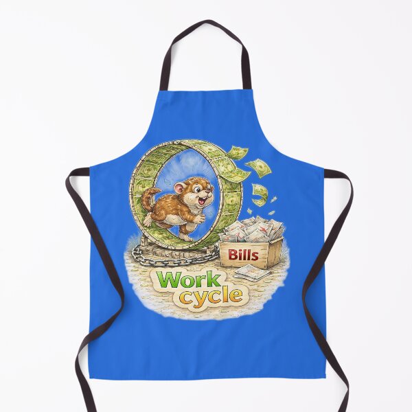 Item preview, Hamster Work Cycle Sticker – Funny Paying Bills Money Art designed and sold by Felixuss.