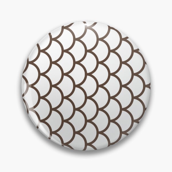 Item preview, White And Brown Fish Scales Pattern designed and sold by pattern-archive.