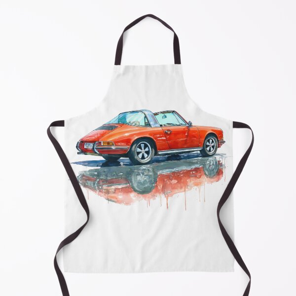 Item preview, Vintage Red 911 Targa Watercolor painting designed and sold by blackdogshop.