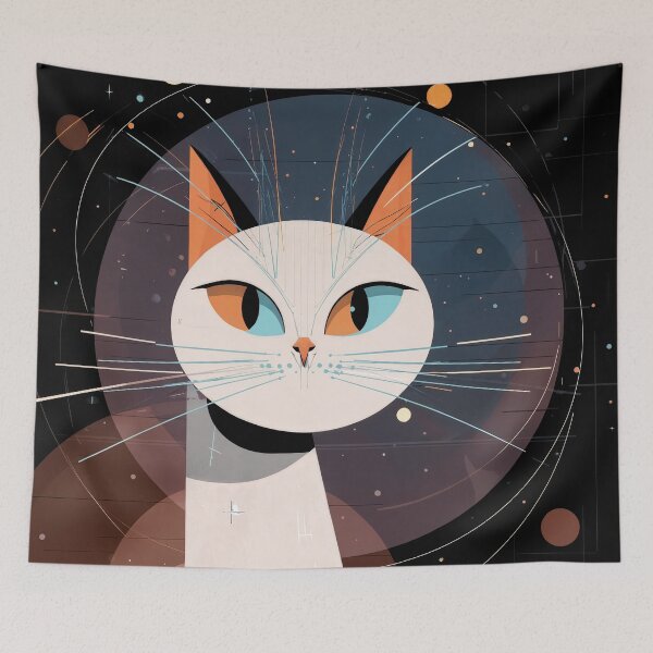 Item preview, Cosmic Cat of Dual Vision designed and sold by ForeverPrintsOK.