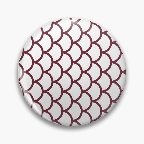 Item preview, White And Burgundy Fish Scales Pattern designed and sold by pattern-archive.