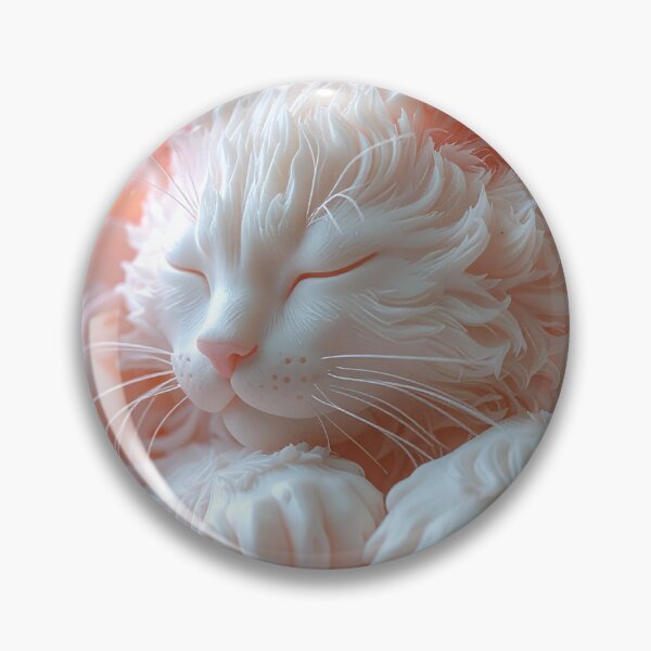 Item preview, Fluffy Sleeping Cat Soft Pastel  designed and sold by BetweenForms.