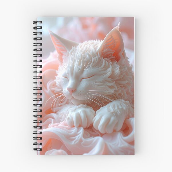 Item preview, Fluffy Sleeping Cat Soft Pastel  designed and sold by BetweenForms.