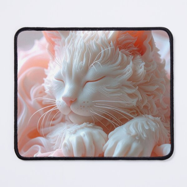 Item preview, Fluffy Sleeping Cat Soft Pastel designed and sold by BetweenForms.