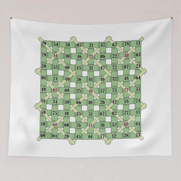Item preview, Mathtician Magic Square Weave GN designed and sold by palmprints.