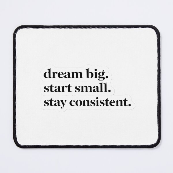 Item preview, Dream Big Start Small Sticker Motivational Growth Quote designed and sold by Luxers Sticker Shop.