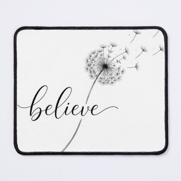 Item preview, Believe Text with Dandelion designed and sold by Maria Dryfhout.