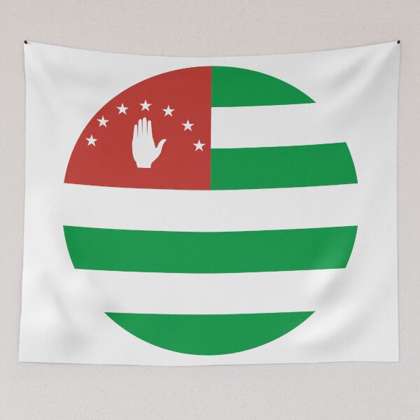 Item preview, Abkhazia Round Flag Caucasian Heritage Design designed and sold by NTGUILTY.