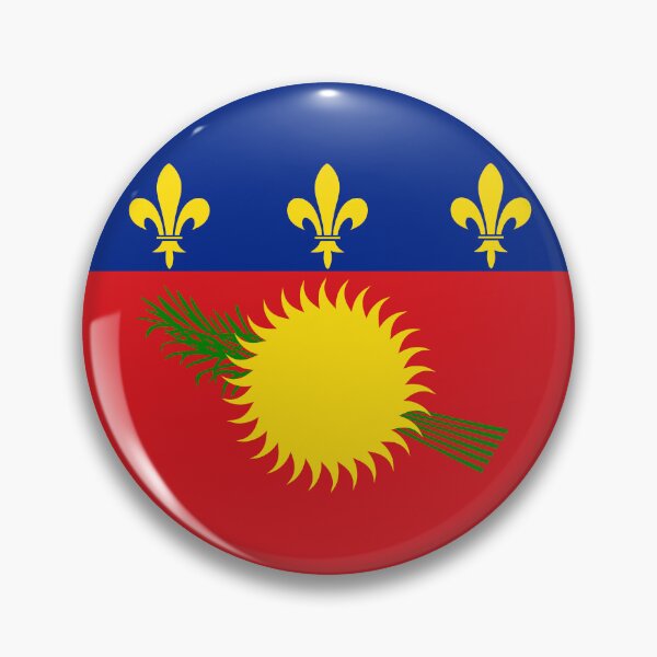 Item preview, Guadeloupe Round Flag  designed and sold by NTGUILTY.