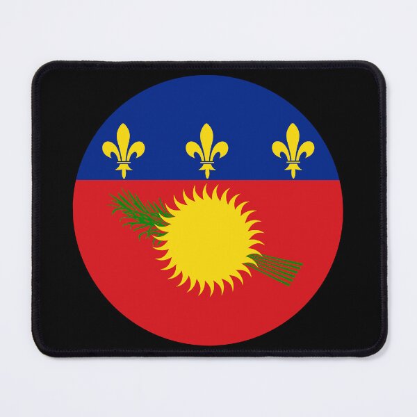 Item preview, Guadeloupe Round Flag designed and sold by NTGUILTY.