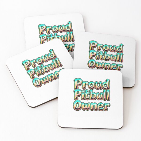 Item preview, Proud Pitbull Owner  Metalic Bubble Letters designed and sold by My Pitbull Place.