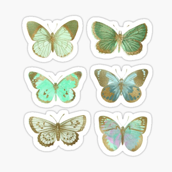Item preview, Green Butterfly, Pastel Green Butterflies designed and sold by EarthlyIndigo.