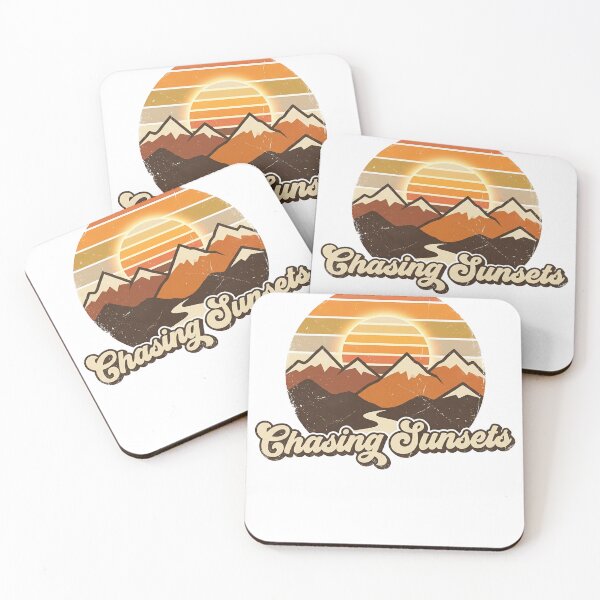 Item preview, Chasing Sunsets – Retro Vintage Travel & Adventure Design designed and sold by JA World - Art & Design.