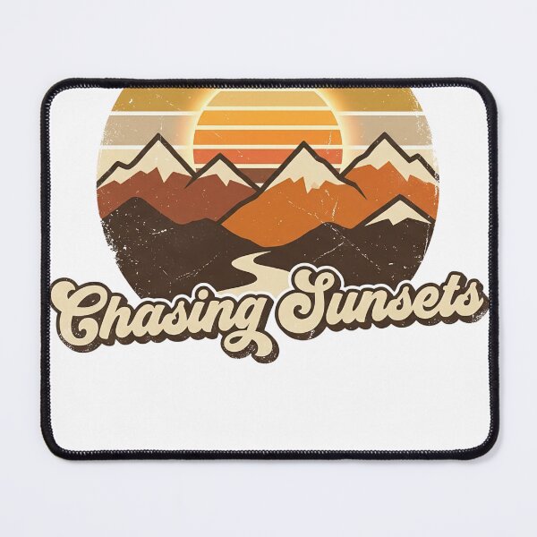 Item preview, Chasing Sunsets – Retro Vintage Travel & Adventure Design designed and sold by JA World - Art & Design.