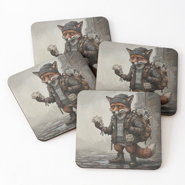 Item preview, The Cynical Ticket Tout | Weary Urban Fox Art designed and sold by Englandbear.