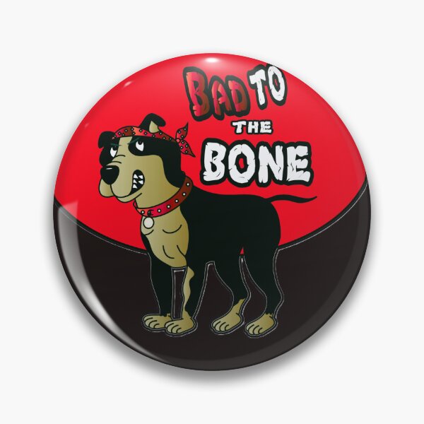 Item preview, Bad To The Bone Cute Retro Dog designed and sold by Lovemountain.
