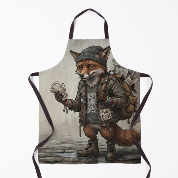 Item preview, The Cynical Ticket Tout | Weary Urban Fox Art designed and sold by Englandbear.
