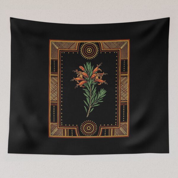 Item preview, Blood and Resin: Common Emu Bush (Eremophila glabra) Vintage Botanical Print designed and sold by FreiherrPK.