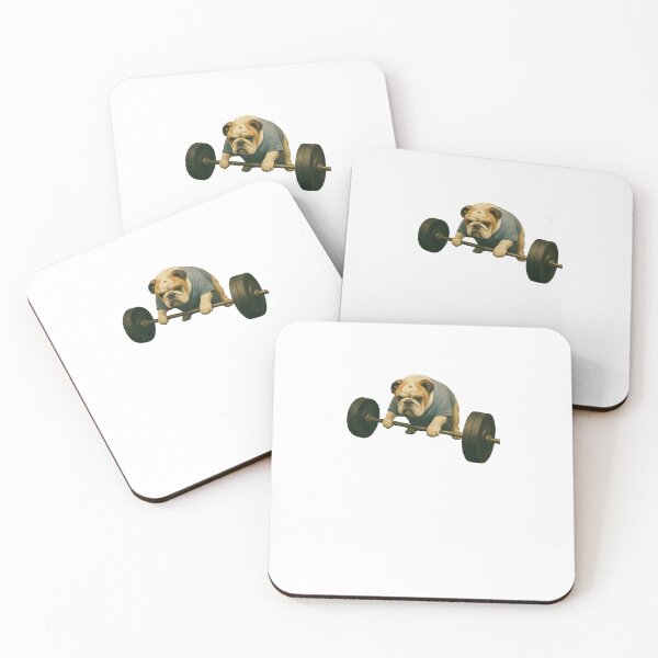 Item preview, Strong Dog Lifting Weights Funny Fitness Animal designed and sold by SiarheiYur.