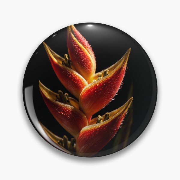 Item preview, Close-up of a Heliconia plant with vibrant designed and sold by Crisverona.
