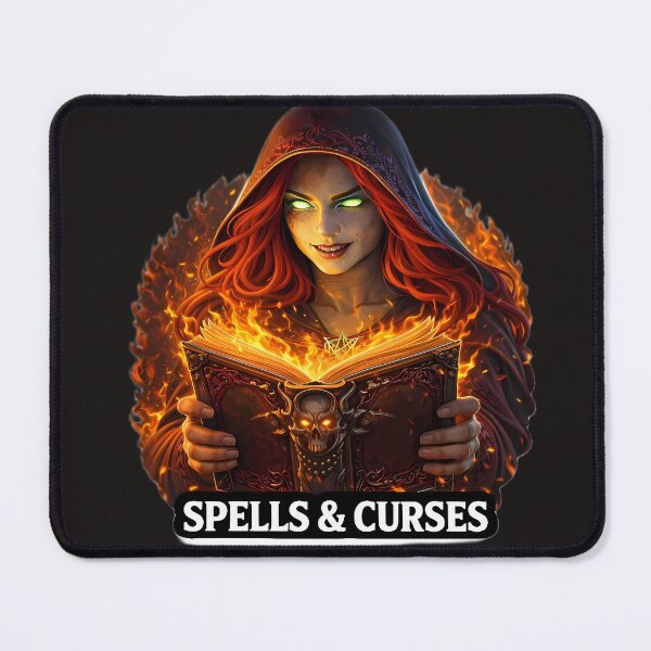Item preview, Dark Witch Spell Book Fire Magic Gift designed and sold by KnitOfShadoF.