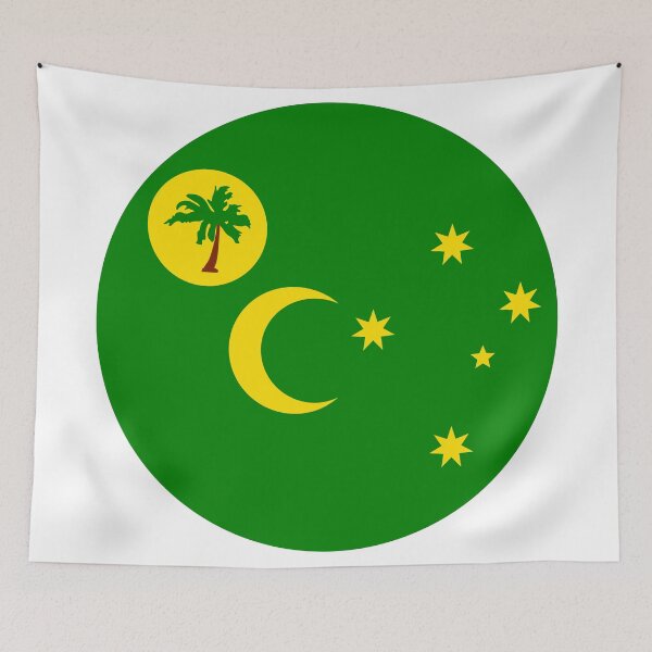 Item preview, Cocos Keeling Islands Round Flag Heritage designed and sold by NTGUILTY.