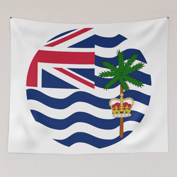 Item preview, British Indian Ocean Territory Round Flag designed and sold by NTGUILTY.