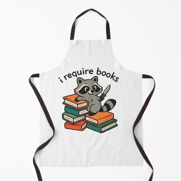 Item preview, Smart Raccoon Reading Books Nerdy Animal Cartoon designed and sold by SiarheiYur.