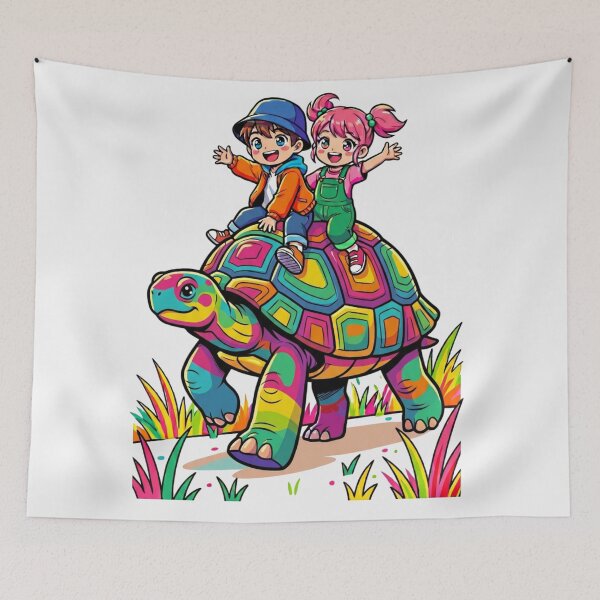 Item preview, Children and turtles designed and sold by PP&RAINBOW SHOP.