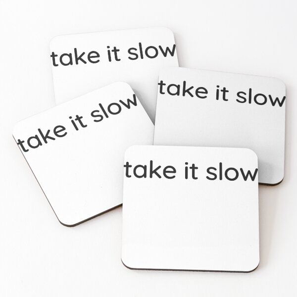 Item preview, Take It Slow – Minimal Calm Mindset Typography Design designed and sold by Lynn Creates.