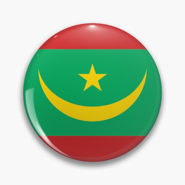 Item preview, Mauritania Round Flag Pan-African Heritage designed and sold by NTGUILTY.