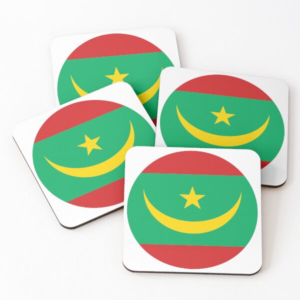 Item preview, Mauritania Round Flag Pan-African Heritage designed and sold by NTGUILTY.