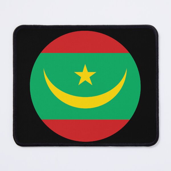 Item preview, Mauritania Round Flag Pan-African Heritage designed and sold by NTGUILTY.