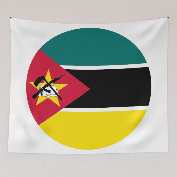 Item preview, Mozambique Round Flag Modern African Heritage designed and sold by NTGUILTY.