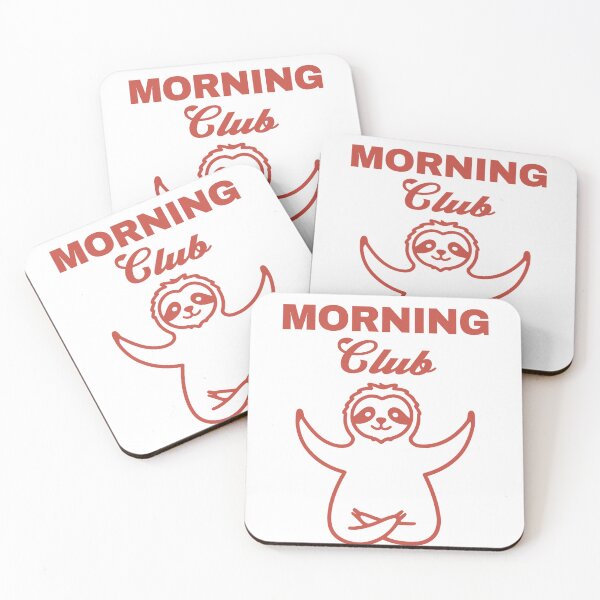 Item preview, Slow Morning Club Sloth Shirt – Cozy Coffee Lover Relaxed Morning T-Shirt designed and sold by Stillpath Co..