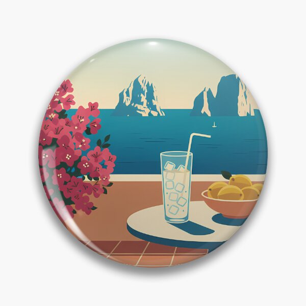 Item preview, Vintage Capri Italy Travel Poster - La Dolce Vita Amalfi Coast Summer Art designed and sold by RBCTk.