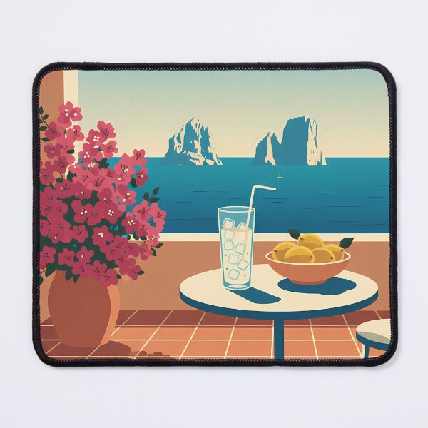 Item preview, Vintage Capri Italy Travel Poster - La Dolce Vita Amalfi Coast Summer Art designed and sold by RBCTk.