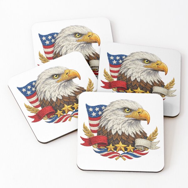 Item preview, Majestic Eagle Crest Embroidered Emblem designed and sold by mybunnyparadise.