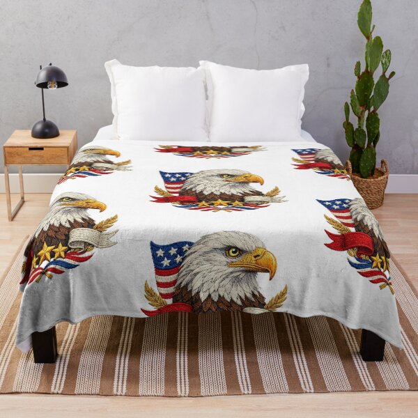 Item preview, Majestic Eagle Crest Embroidered Emblem designed and sold by mybunnyparadise.