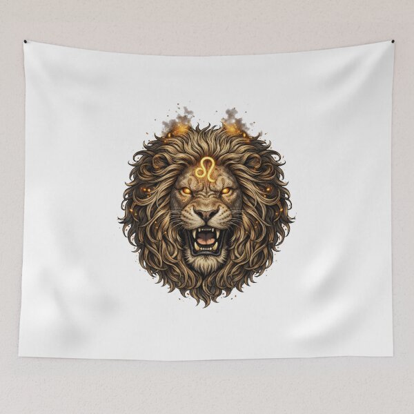 Item preview, Leo Zodiac Lion – Detailed Astrology Design – Minimal No Text Leo Artwork designed and sold by Szapeee.