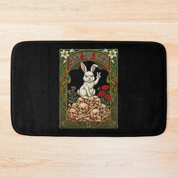 Item preview, Art Nouveau Rabbit Floral Garden Eat the Rich designed and sold by TeeARTHY.