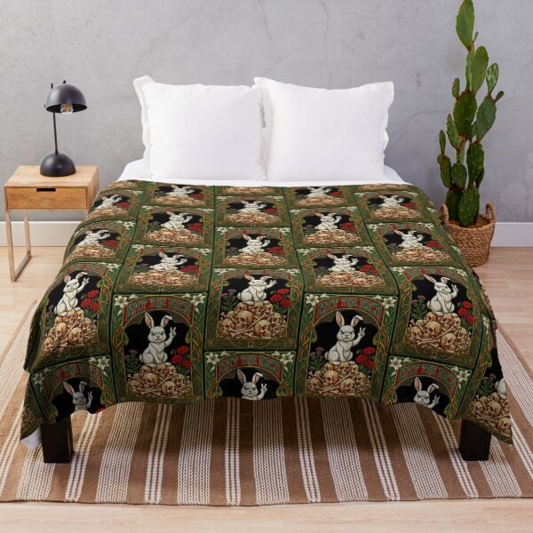 Item preview, Art Nouveau Rabbit Floral Garden Eat the Rich designed and sold by TeeARTHY.