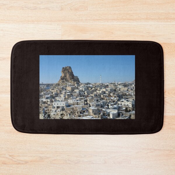 Item preview, Cappadocia Village Winter Landscape Uchisar Rock Castle Turkey designed and sold by onubi.