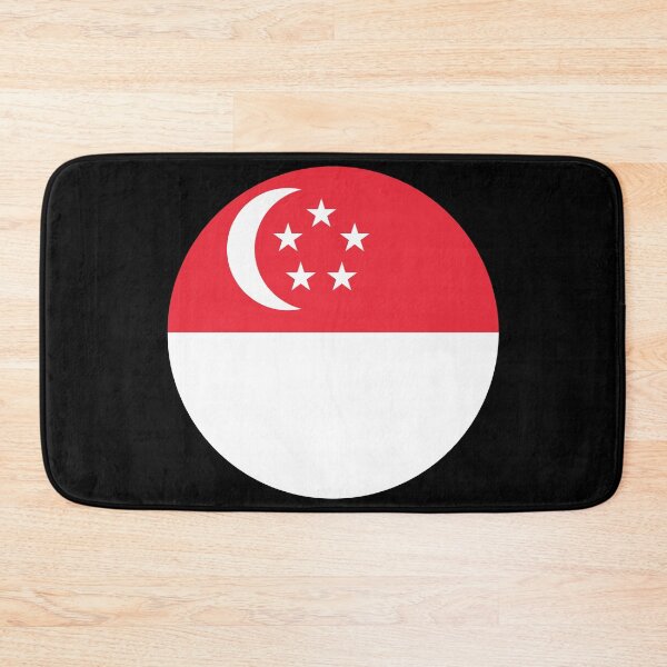 Item preview, Singapore Round Flag Lion City Heritage designed and sold by NTGUILTY.