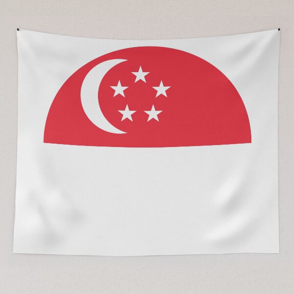 Item preview, Singapore Round Flag Lion City Heritage designed and sold by NTGUILTY.