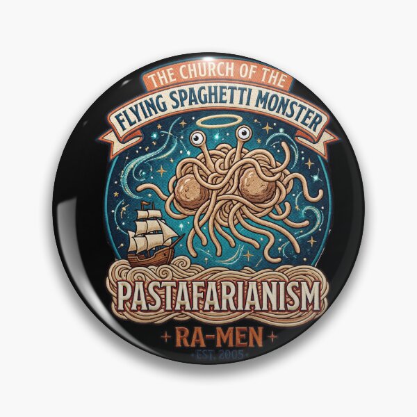 Item preview, Church of the Flying Spaghetti Monster Ship designed and sold by TeeARTHY.