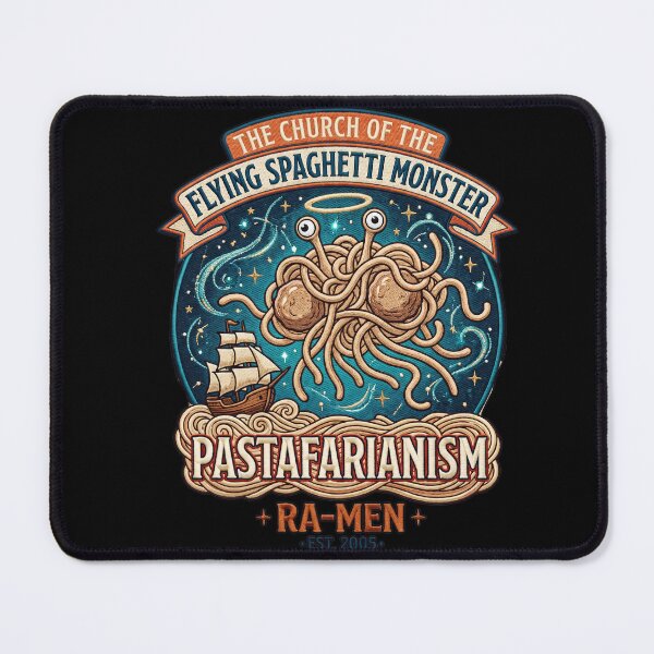 Item preview, Church of the Flying Spaghetti Monster Ship designed and sold by TeeARTHY.