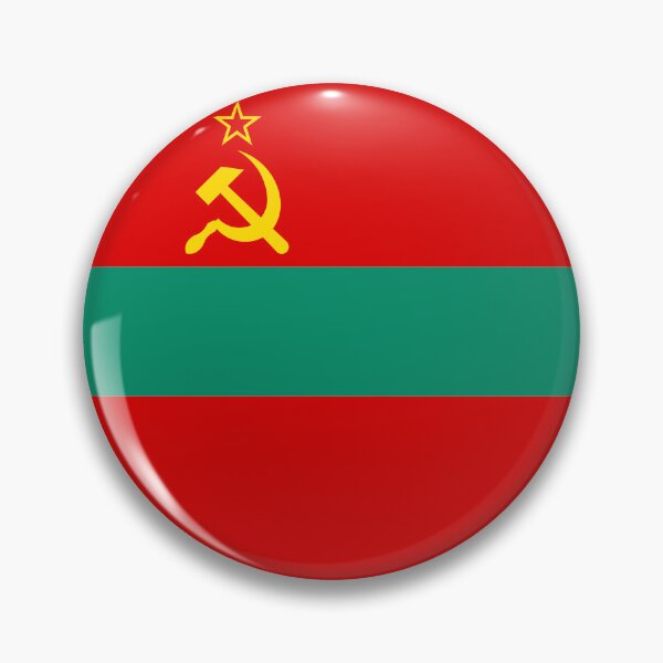 Item preview, Transnistria Round Flag Pridnestrovie Heritage designed and sold by NTGUILTY.